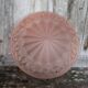 Vintage Art Deco ceiling light, geometric pattern ceiling fixture, bowl.