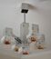Lustre cubique Sciolari Chrome verre de Murano 60/70s