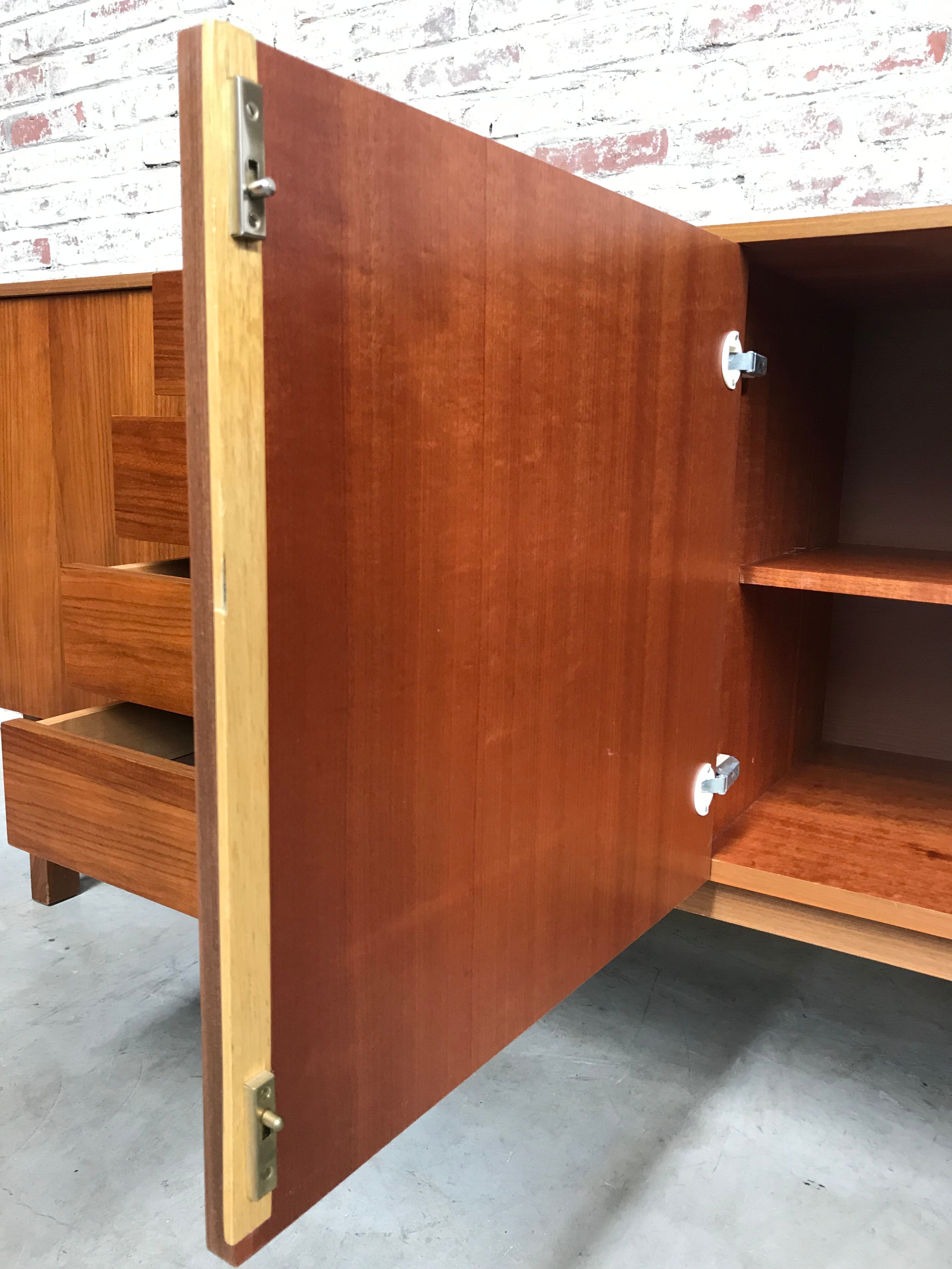 Mid-century Danish walnut sideboard, 1970s.