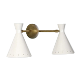 Wall lamp cocotte double white