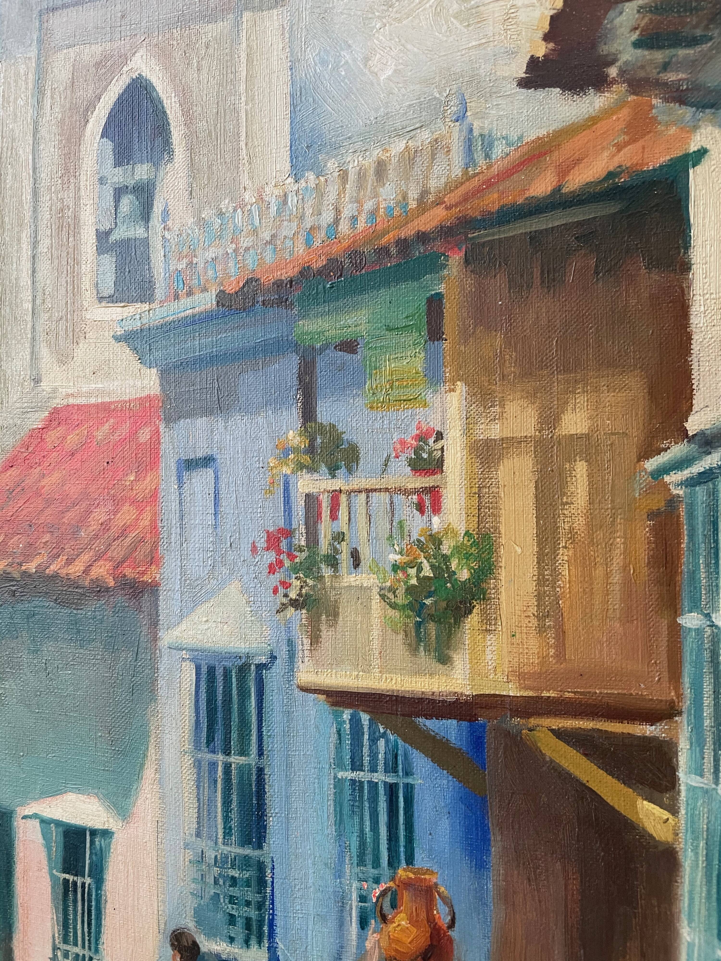 Canvas oil landscape alley 60x80cm