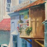 Canvas oil landscape alley 60x80cm