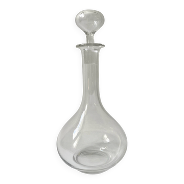 Carafe ancienne en verre avec bouchon – Première moitié du XXe siècle