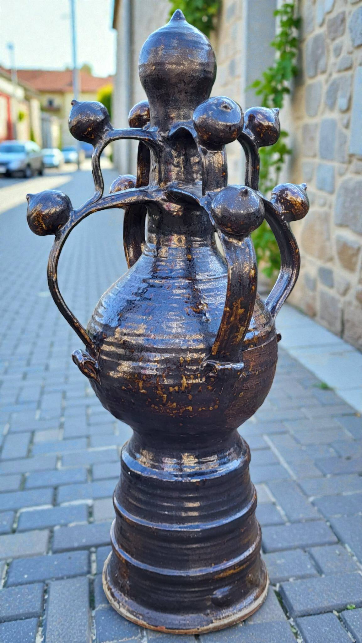 Sandstone sculpture by Jean Michel Doix - Puisaye