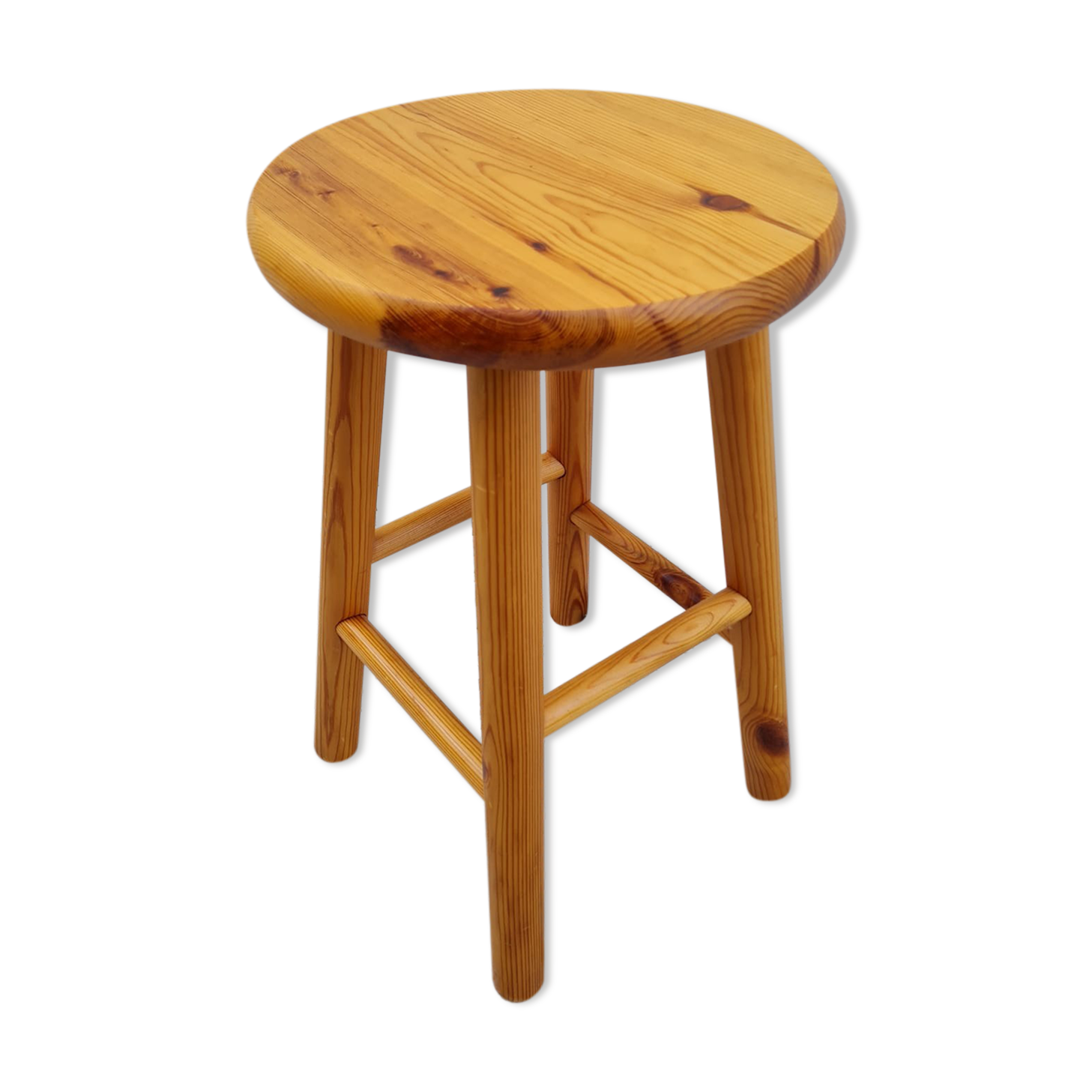 Vintage pine stool