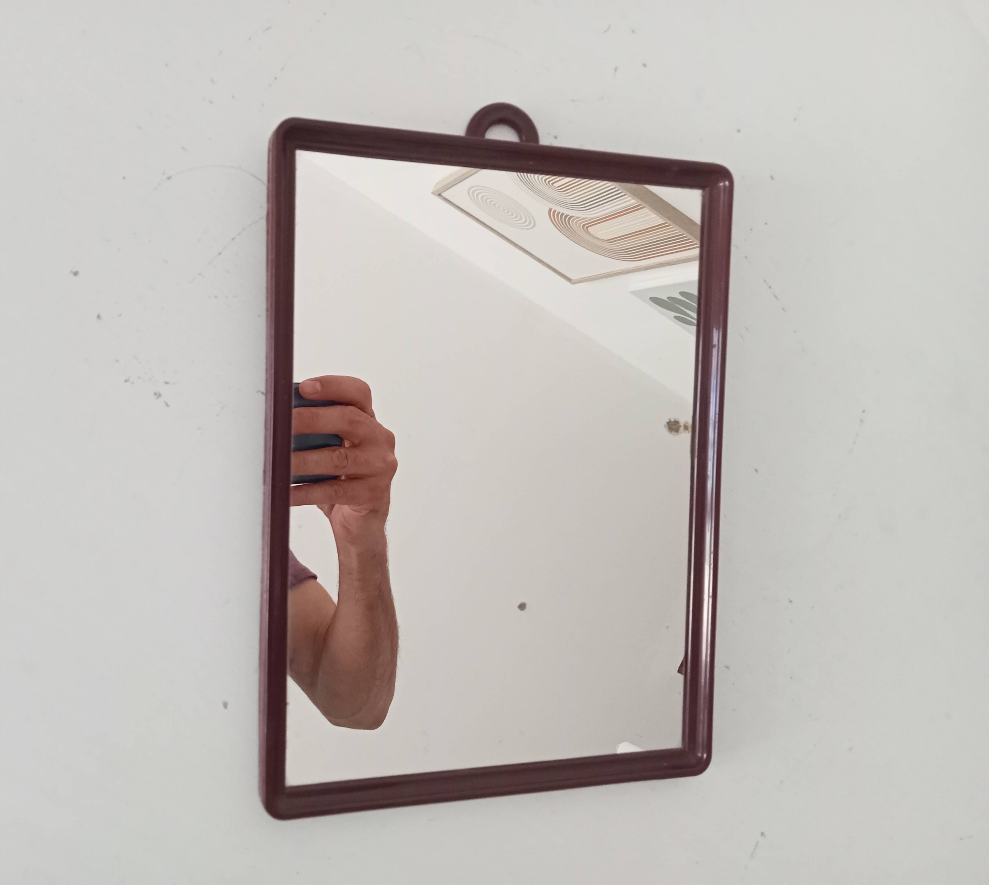 Vintage barber-style mirror from the 70s/80s.