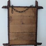 Antique bamboo mirror
