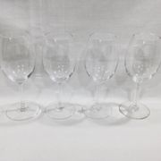 Set of 4 Baccarat balloon wine glasses