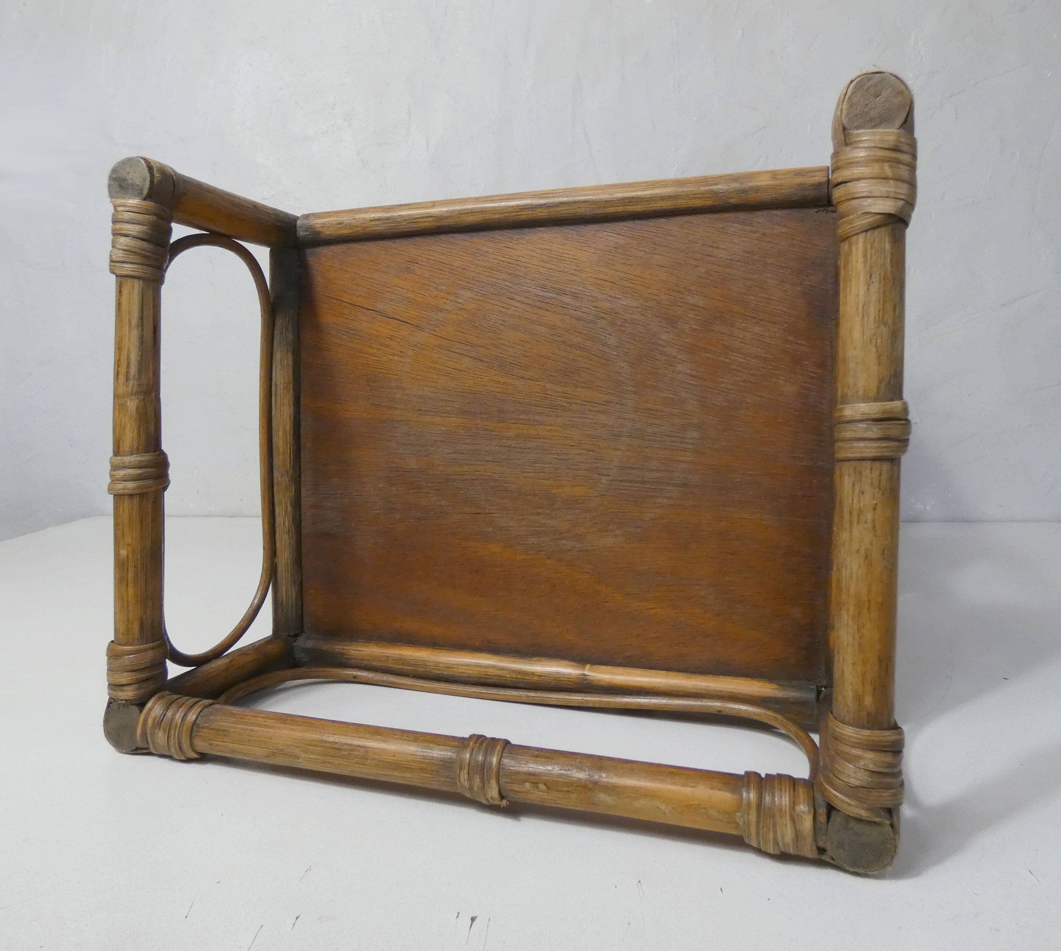 rattan bedside table