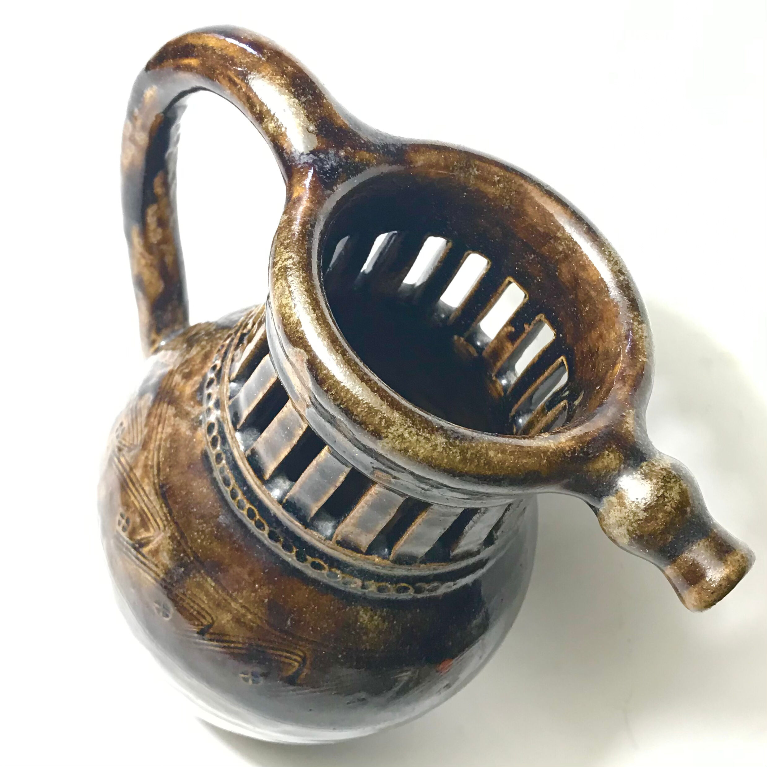 Stoneware pitcher from Puisaye la Borne by Jean-Michel Doix in ceramic 1950