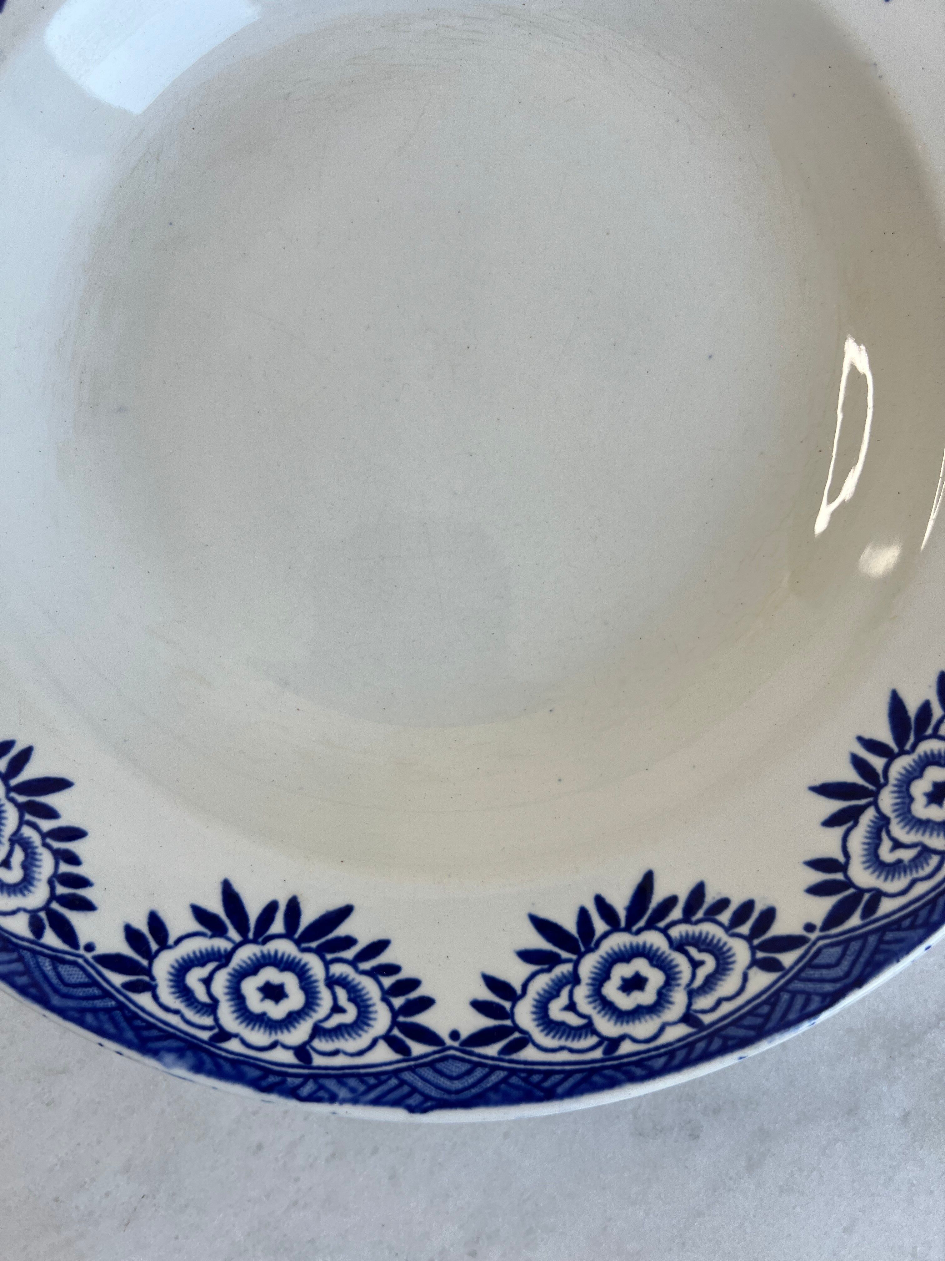 Set of 3 deep plates Sarreguemines Capri