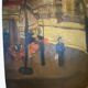 " Vue animée d'une rue de Paris " Huile sur toile XX siècle