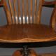 Rotating oak office chair circa 1930