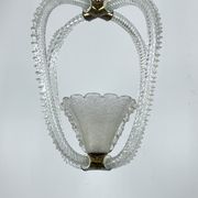 Ercole Barovier Murano glass pendant lamp Italy 1930s