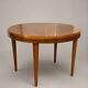 Vintage extendable round table, French made from the 1960s/70s.