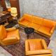 Sofa set + 2 vintage armchairs Roche Bobois - 1970