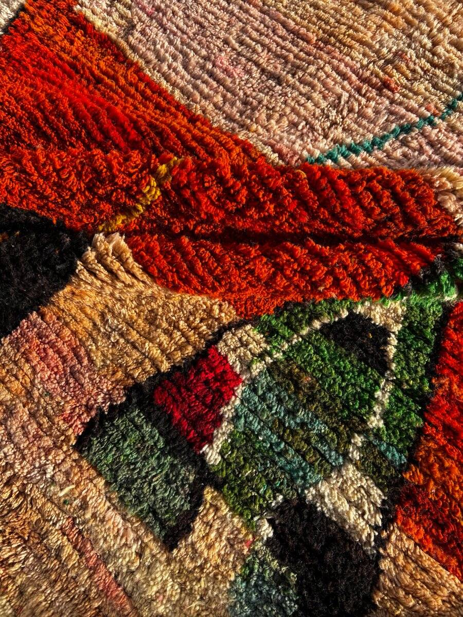 modern Berber bohemian Boujad wool rug