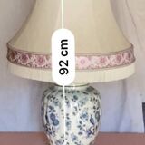 Moustier blue bird lamp and lampshade