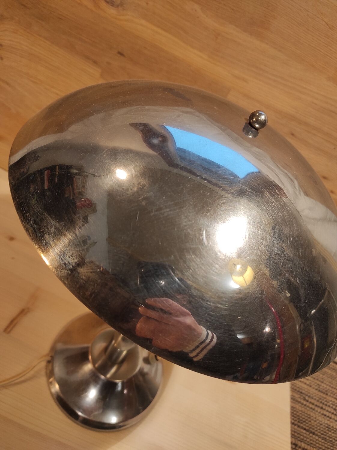 Metal mushroom lamp circa 1920 1940