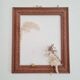 Antique carved wooden frame 64 x 54