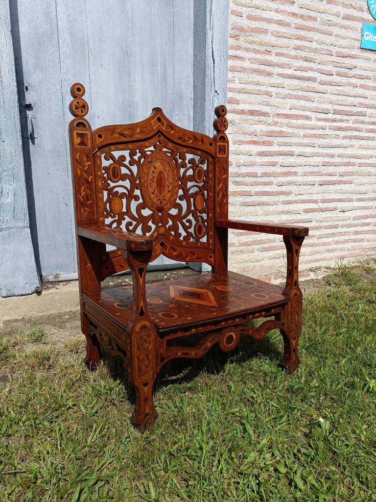 Anglo-Indian Armchair - 19th Century