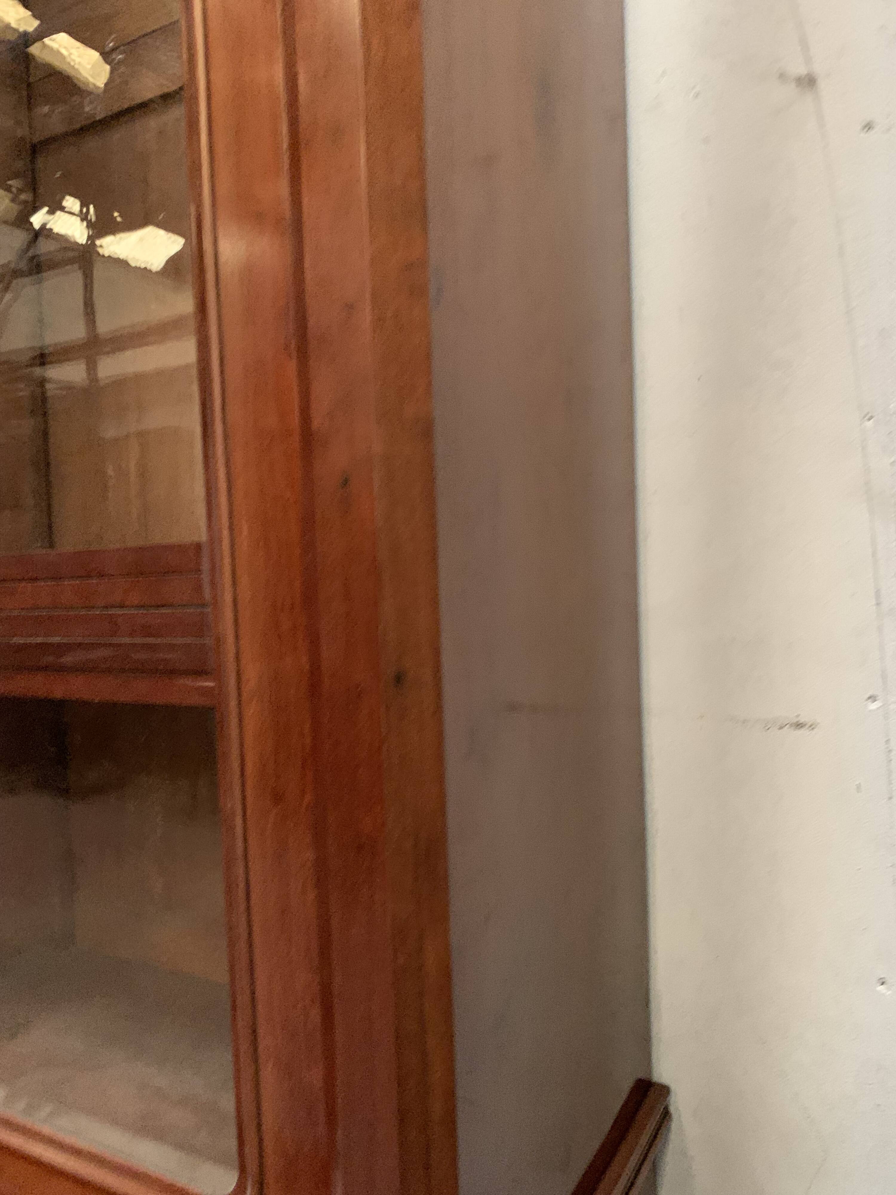 Window furniture in two bodies Napoleon III Mahogany and veneer XIX century