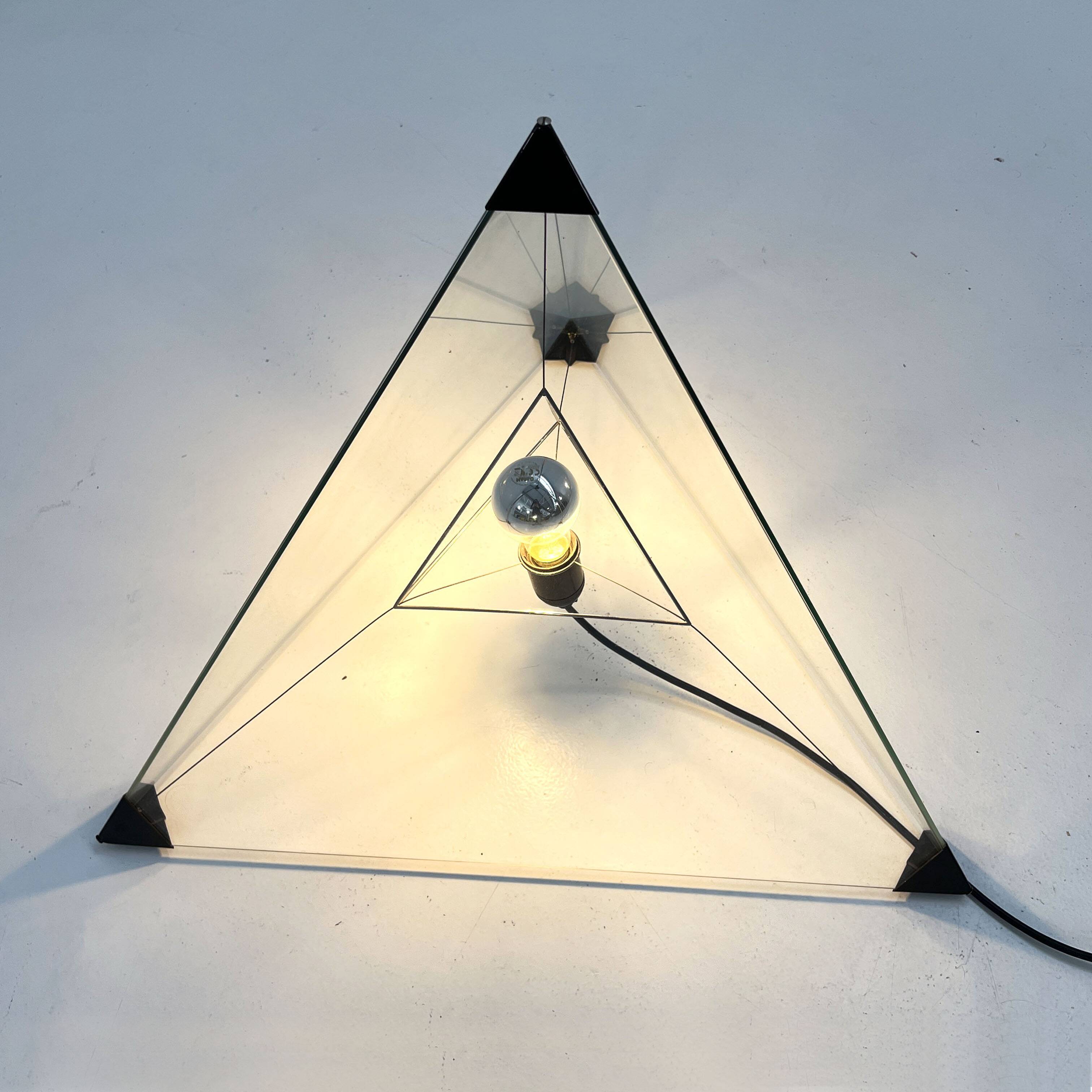 Tetrahedron Lamp by F. Van Nieuwenborg & M. Wegman for Indoor, 1979