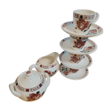 Coffee set in Sarreguemines earthenware