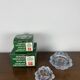 "Lotus" glass candle holder by Holmegaard, Danmark, 1970
