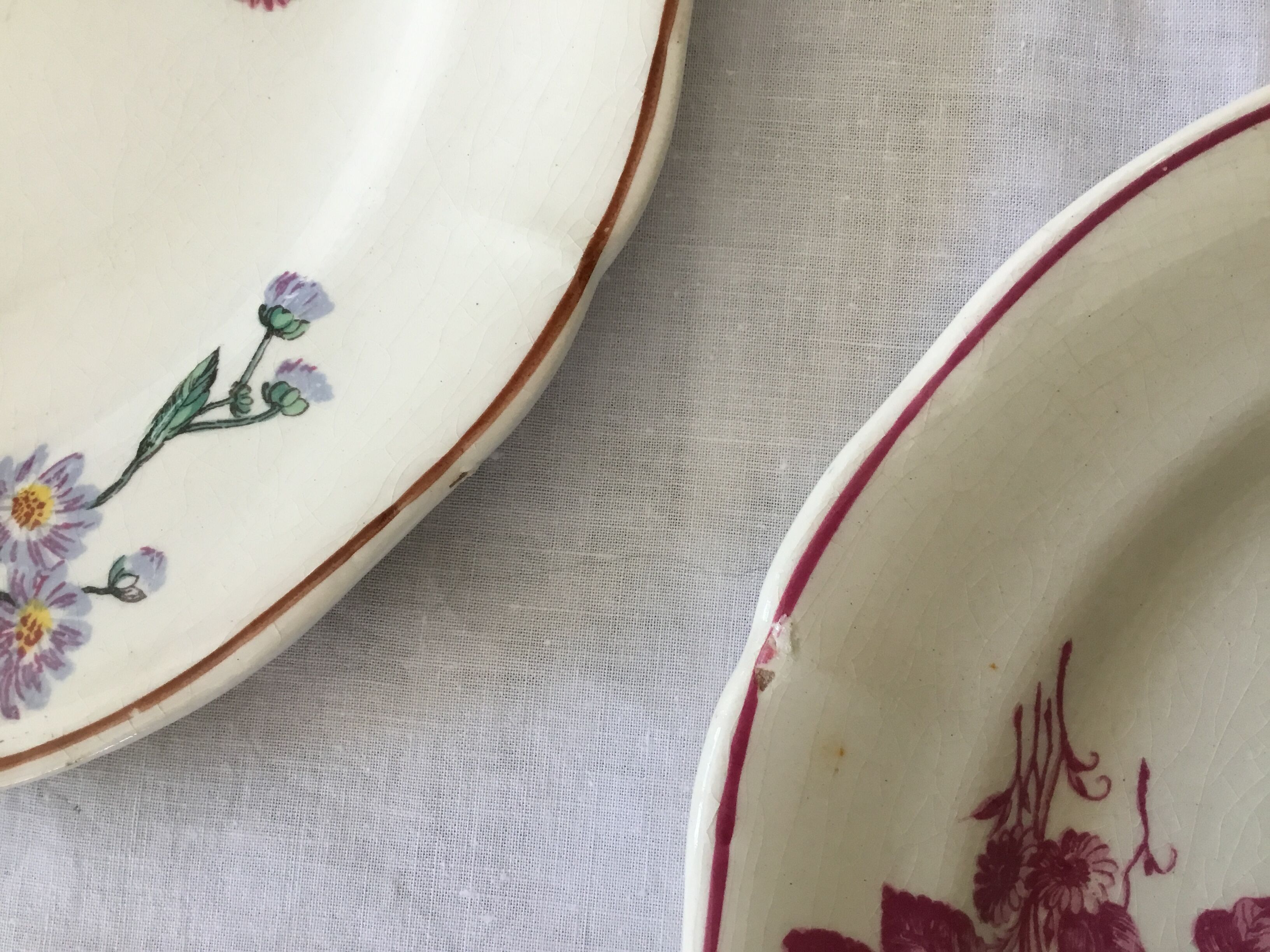 Gien earthenware plates