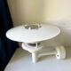 Classic Danish MCM Outdoor Metal Wall Lamp in White