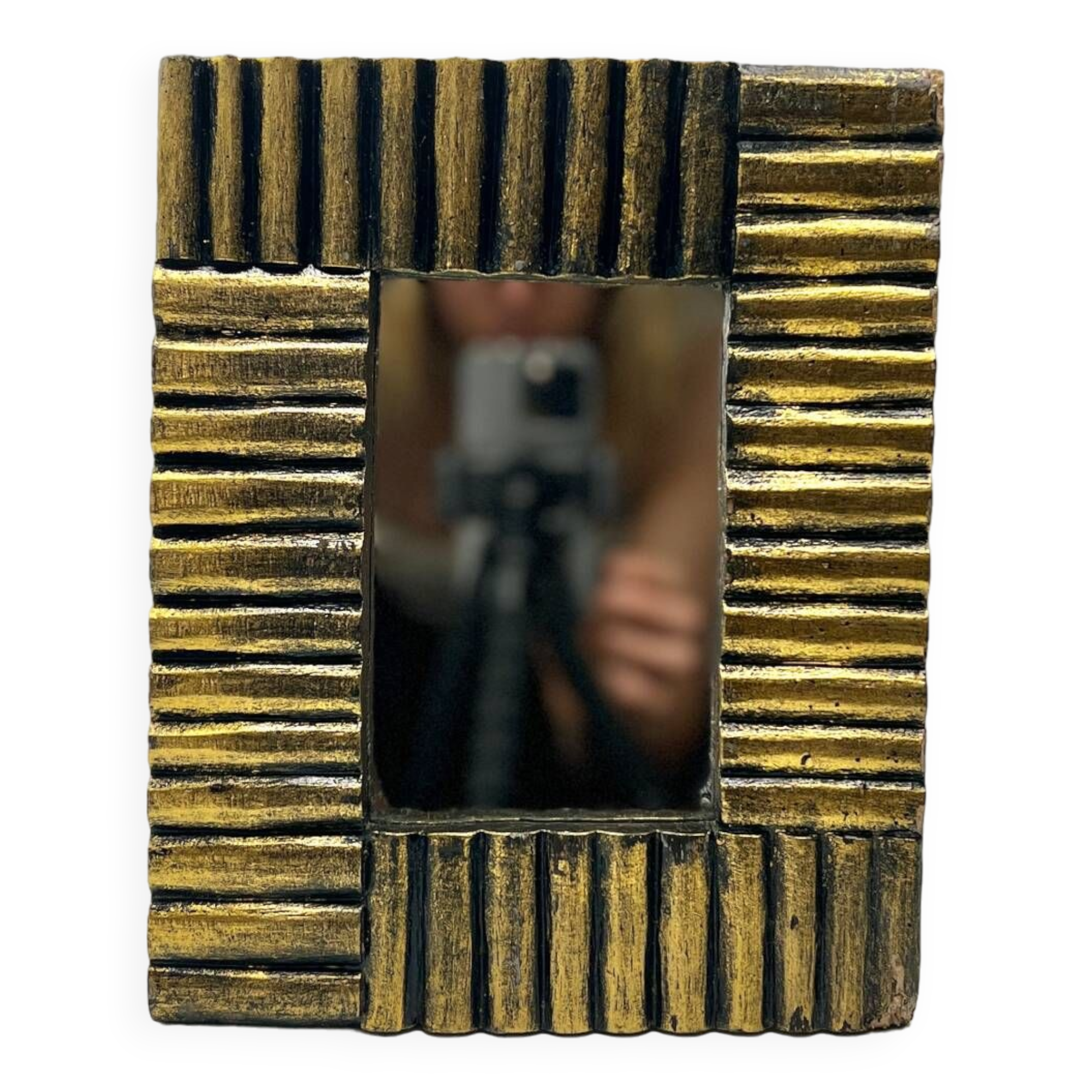 Art deco mirror in gilded wood