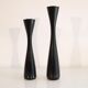 Pair of Scandinavian wooden candle holders 1970