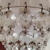 Ceiling light with crystal tassels, 20th century