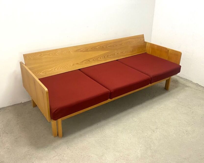 Daybed sofa bed Česky Nabytek, Vintage Czech 1960s