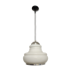 Space age pendant lamp in white opaline from the 70s