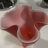 Vintage Handkerchief Vase • Incamiciato • Murano Glass • 1960