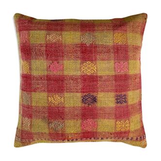 Housse de coussin kilim turque vintage 60 x 60 cm