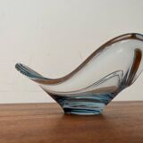 Danish glass bowl from the mid-century by Per Lütken for Holmegaard, 1960s.