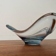 Danish glass bowl from the mid-century by Per Lütken for Holmegaard, 1960s.
