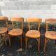 Lot of 4 vintage bistro chairs