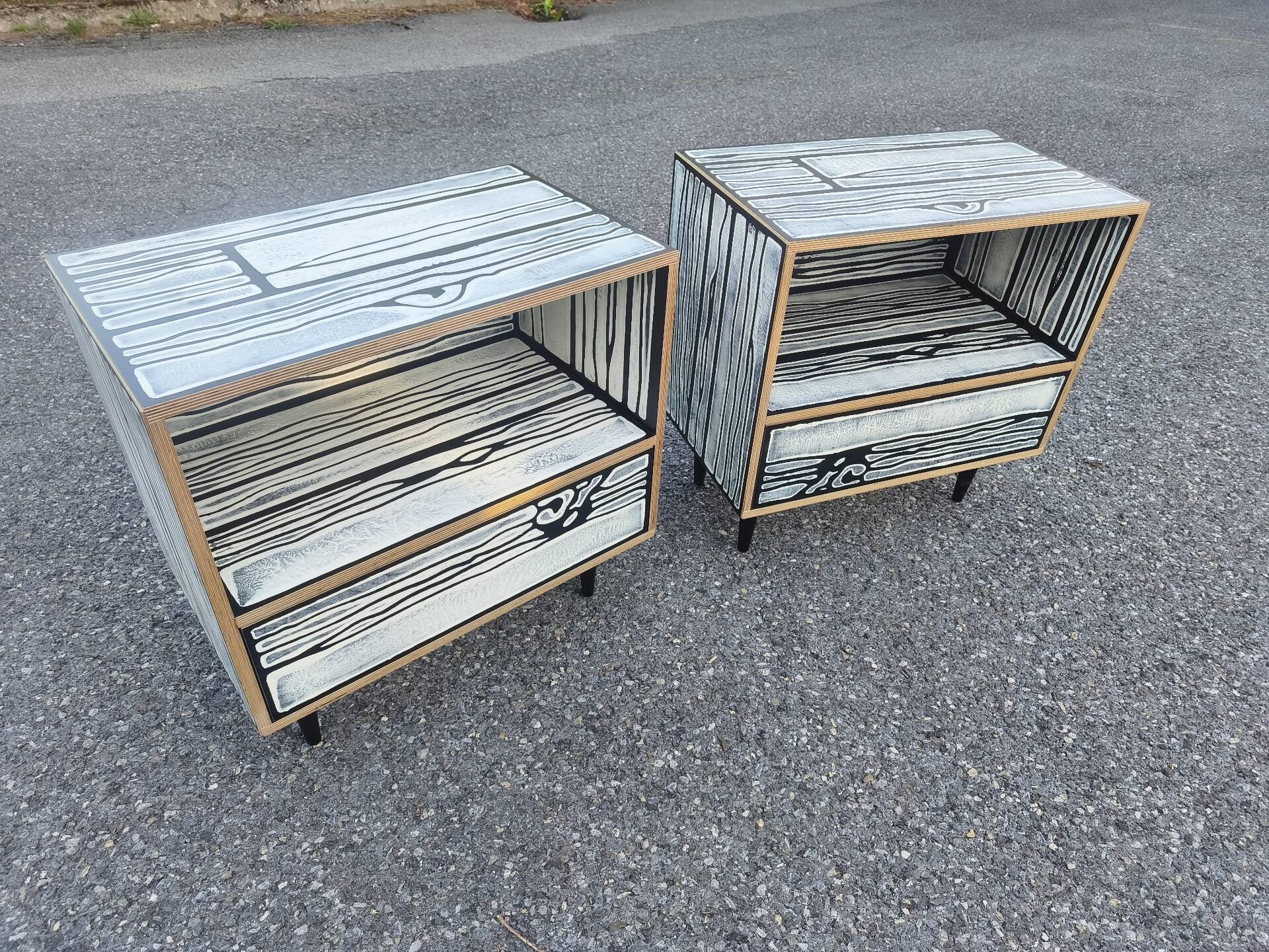 Pair of bedside tables WrongWoods – Sebastian Wrong & Richard Woods