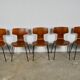 Chaises Hammer par Arne Jacobsen pour Fritz Hansen, 1960