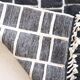 Black Moroccan Checkered Rug - 289 x 200 cm