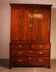 18th-century mahogany linen press