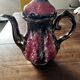 Vallauris Chrome Enameled Ceramic Teapot or Coffee Pot