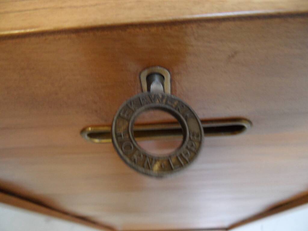 Vintage filing cabinet with roller shutter