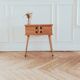 Worker, renovated Scandinavian bedside table, 1950s-60s.