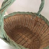 Spring wicker basket