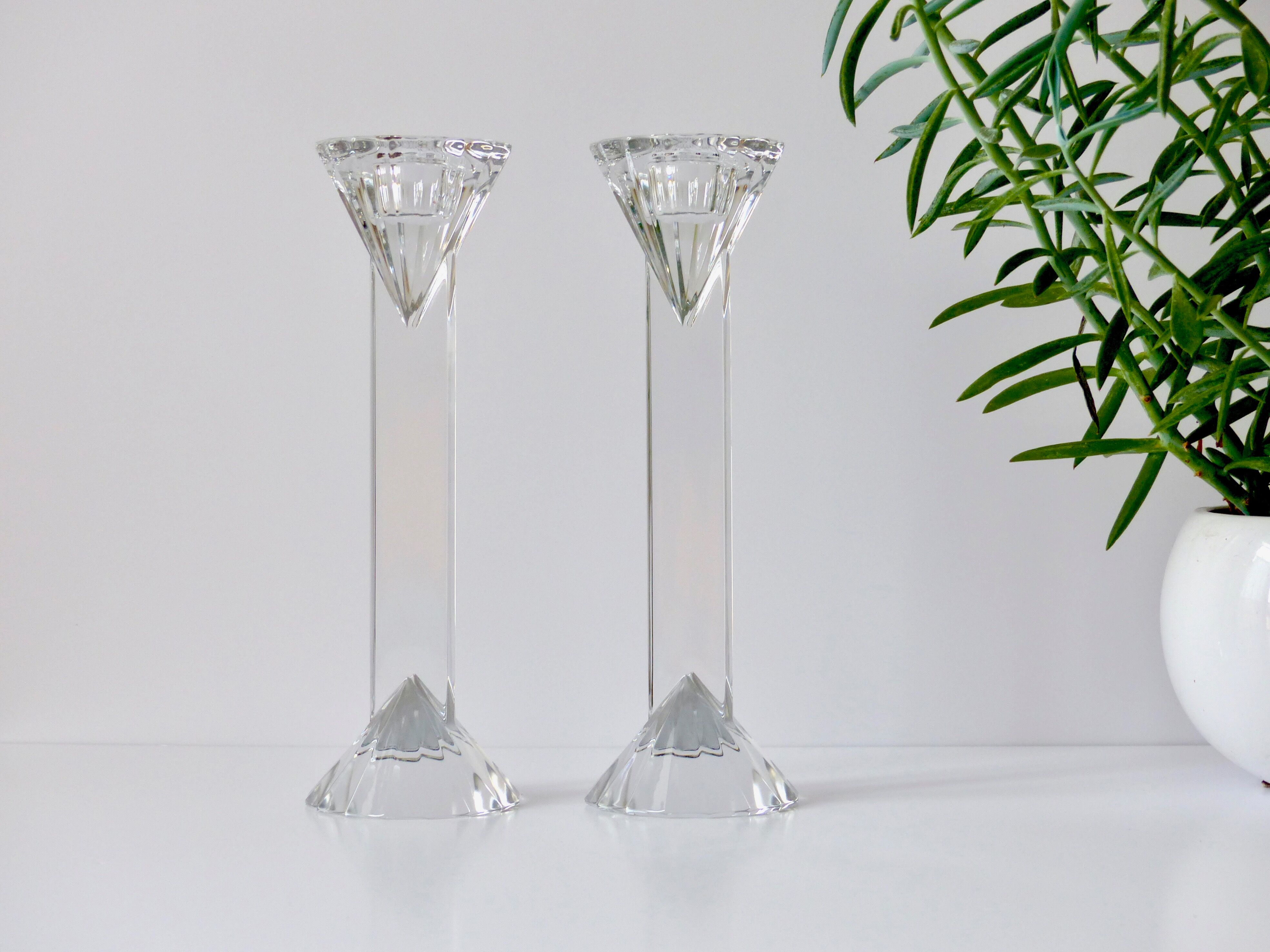 Crystal candlesticks